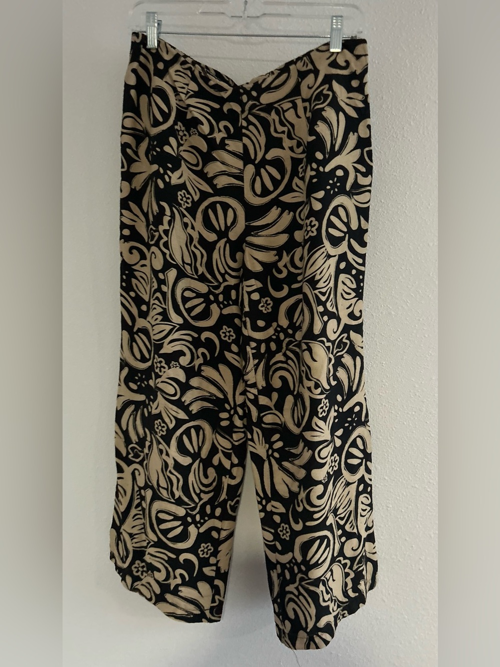 Bettina Star Patterned Wide-Leg Pants